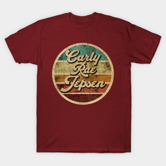 Tanatoraja, circle retro faded Carly Rae Jepsen T-Shirt by TANATORAJA.WISATA